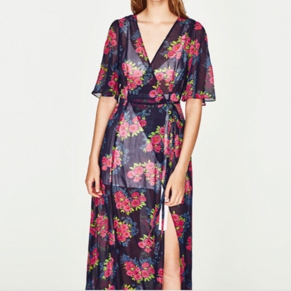 Zara Tunic Floral Maxi Dress